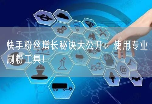 快手粉丝增长秘诀大公开:使用专业刷粉工具!
