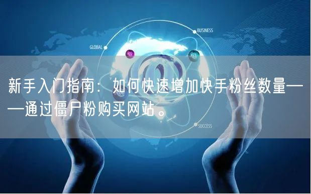 新手入门指南:如何快速增加快手粉丝数量——通过僵尸粉购买网站。